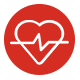 heart with beat icon