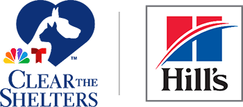 Clear the Shelters logo next to Hills Pet Nutrition logo